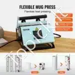 Universalus šiluminio spaudimo aparatas 2 in 1: kepurėms ir puodeliams (155 × 80 mm) - Image 3