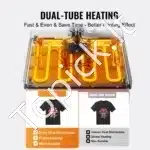 Universalus žalias termopresas 38×38 cm – 5‑in‑1 spaudos įrenginys tekstilei - Image 4