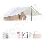 3 × 2 × 2 m pripučiama stovyklos palapinė 3–5 asm. su pompa