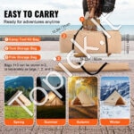 4 sezonų 4 m jurtos palapinė, su viryklės lizdu, talpinanti iki 6 žmonių, stovyklavimui ir medžioklei. - Image 8