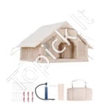 3 × 3 × 2,3 m pripučiamas glamping stovyklos palapinės namelis 4–6 asm. su pompa