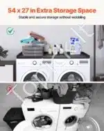 Skalbimo mašinos ir džiovyklės darbo stalas su ąžuolo imitacijos paviršiumi - Image 3