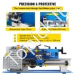 Skaitmeninė stalo metalo tekinimo staklė 0618‑3B – 550 W, 300 mm tarp ašių, tikslumas 0,01 mm - Image 5