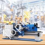 Skaitmeninė stalo metalo tekinimo staklė 0618‑3B – 550 W, 300 mm tarp ašių, tikslumas 0,01 mm - Image 2