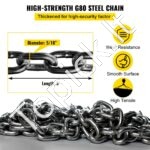 4 grandžių kėlimo grandinė su kabliais, 8 mm, 1,5 m - Image 5