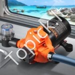 12 V 3 kamerų membraninis vandens siurblys 6,8 l/min (1,8 GPM) su automatinio slėgio jungikliu, 60 W - Image 2