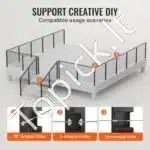 Aliuminio turėklų stulpelis 91,44 x 5,08 x 5,08 cm su kampiniu 30° skylės išdėstymu - Image 5