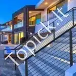 Aliuminio turėklų stulpelis 91,44 x 5,08 x 5,08 cm su kampiniu 30° skylės išdėstymu - Image 2