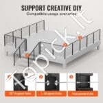 Juodas nerūdijančio plieno turėklų stulpelis 91,44 × 2,54 × 5,08 cm - Image 5