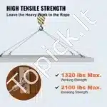 Nerūdijančio plieno trosas T316 1×19, 3,18 mm – 150 m ritė - Image 5