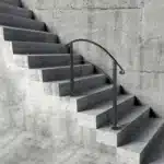 Kalto geležies turėklas laiptams, juodos spalvos, vidaus ir lauko naudojimui - Image 7