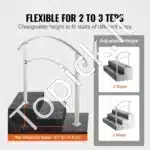 Kalto geležies laiptų turėklas, matinės baltos spalvos, atsparus korozijai ir tvirtas - Image 3