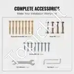 Kalto geležies laiptų turėklas, matinės baltos spalvos, atsparus korozijai ir tvirtas - Image 5