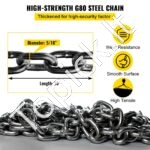 4 grandžių kėlimo grandinė su kabliais, 8 mm, 3 m - Image 5