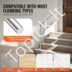 Metaliniai lauko laiptų turėklai, 103 cm ilgis, iki 3 pakopų, juodi - Image 4