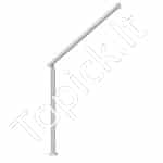 Metaliniai lauko laiptų turėklai, 103 cm ilgis, iki 3 pakopų, juodi - Image 8