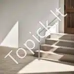 Metaliniai laiptų turėklai, 120 cm ilgis, iki 3 pakopų, juodi - Image 7