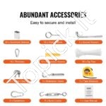 3,18 mm nerūdijančio plieno trosas 30,5 m (7x7) - Image 4