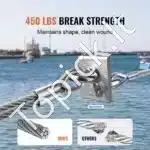 1,59 mm nerūdijančio plieno trosas 20,2 m (7x7) - Image 6