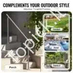 Nerūdijančio plieno laiptų ir balkono turėklai, 150 cm ilgis, iki 106 cm aukštis - Image 5