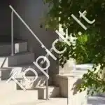 Nerūdijančio plieno laiptų ir balkono turėklai, 150 cm ilgis, iki 106 cm aukštis - Image 7