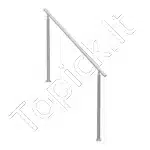 Nerūdijančio plieno laiptų ir balkono turėklai, 150 cm ilgis, iki 106 cm aukštis - Image 8