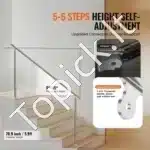 Nerūdijančio plieno laiptų ir balkono turėklai, 180 cm ilgis, iki 106 cm aukštis - Image 2