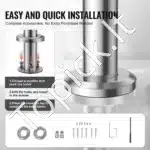 Nerūdijančio plieno laiptų ir balkono turėklai, 180 cm ilgis, iki 106 cm aukštis - Image 3