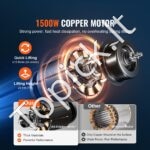 Elektrinė gervė 498–995 kg | 1500 W, 7 m kėlimo aukštis, 4 m/min greitis, 3 valdymo režimai - Image 6