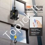 Elektrinė gervė 498–995 kg | 1500 W, 7 m trosas, 4 m/min greitis, 2 valdymo režimai (rankinis + bevielis) - Image 7