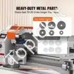 Metalo tekinimo staklės 17,8 × 40,6 cm, 800 W, 50–2500 RPM, MT5 konusas - Image 5
