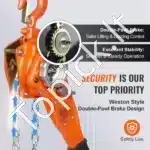 Rankinė plieninė gervė 0,75 t, 1,4 m pakėlimo aukštis - Image 7