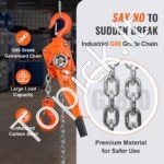 3 T Grandininis Rankinis Keltuvas – 2,8 m Kėlimo Aukštis - Image 6