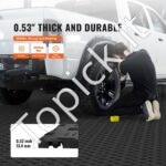 Juodos modulinės guminės grindų plytelės 30,5 x 30,5 x 1,34 cm (25 vnt.) - Image 7