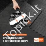 Juodos modulinės guminės grindų plytelės 30,5 x 30,5 x 1,34 cm (25 vnt.) - Image 4