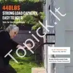 Metaliniai laiptų turėklai, 81,3 cm ilgis, 1–3 pakopoms, iki 200 kg apkrova - Image 2