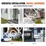 Metaliniai laiptų turėklai, 81,3 cm ilgis, 1–3 pakopoms, iki 200 kg apkrova - Image 5