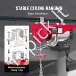 Elektrinė gervė 500–1000 kg | 1600 W variklis, 12 m trosas, bevielis pultas - Image 4