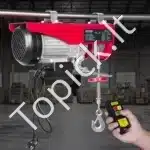 Elektrinė gervė 500–1000 kg | 1600 W variklis, 12 m trosas, bevielis pultas - Image 2