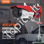 Elektrinė gervė 400 kg | 12 m trosas, 1150 W variklis, nuotolinis valdymas - Image 8