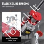 Elektrinė gervė 400 kg | 12 m trosas, 1150 W variklis, nuotolinis valdymas - Image 4