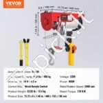 Elektrinė gervė 400 kg | 12 m trosas, 1150 W variklis, nuotolinis valdymas - Image 3