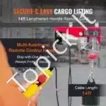 Elektrinė gervė 300–600 kg | 1150 W variklis, 12 m trosas, laidinis pultas - Image 7