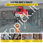 Elektrinė trosinė gervė su bėgine važiuokle 800 kg | 12 m trosas - Image 8