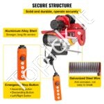 Elektrinė trosinė gervė su bėgine važiuokle 800 kg | 12 m trosas - Image 4