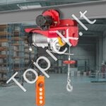 Elektrinė trosinė gervė su bėgine važiuokle 800 kg | 12 m trosas - Image 2