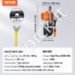 Vienfazis Elektrinis Grandininis Keltuvas – 3 m Kėlimo Aukštis - Image 3