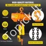 Vienfazis Elektrinis Grandininis Keltuvas su Nuotoliniu Valdymu – 4 m Kėlimo Aukštis - Image 6