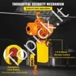 Vienfazis Elektrinis Grandininis Keltuvas su Nuotoliniu Valdymu – 4 m Kėlimo Aukštis - Image 4