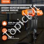 Elektrinis grandininis kranas 998 kg | 6 m trosas, bevielis ir laidinis valdymas - Image 8